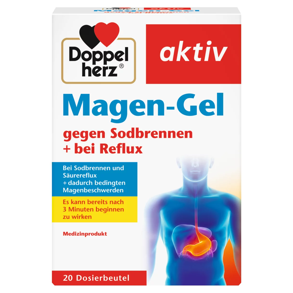 Abbildung der Produktverpackung Doppelherz aktiv Magen-Gel Frontansicht